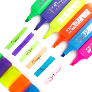 Yalong – stylo surligneur multicolore avec logo fluorescent <span class=keywords><strong>pastel</strong></span> 6 couleurs, set de papeterie pour enfants - Product Image 3