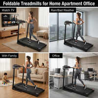 Faltbares Kommerzielles 120kg 2,0 PS LED-Display Sport-Laufband Fitness Elektrisches Laufband mit Armlehne