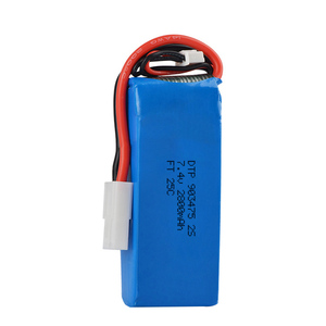 맞춤형 고방전 7.4V 2800mAh 25C 충전식 리튬 이온 폴리머 배터리 팩 903475-2S 맞춤형 리튬 이온 Lipo 2800mAh - Product Image 1