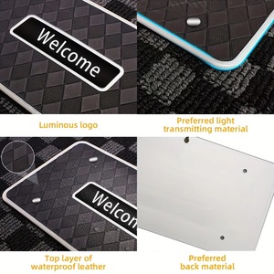 4 in 1 özel LOGO OEM 5V 12V araba paspaslar ile <span class=keywords><strong>RGB</strong></span> ortam işığı otomatik APP kontrol müzik ritim su geçirmez <span class=keywords><strong>LED</strong></span> ayak işıkları - Product Image 4