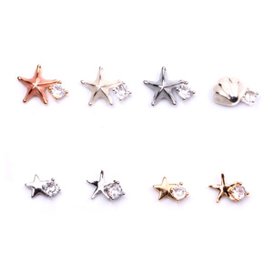 TSZS nueva aleación verano playa Kawaii estrella <span class=keywords><strong>de</strong></span> <span class=keywords><strong>mar</strong></span> Shell <span class=keywords><strong>uñas</strong></span> diamante decoración verano océano Animal <span class=keywords><strong>uñas</strong></span> suministros encantos - Product Image 5