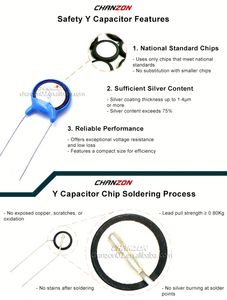 Full Range X1 X2 Y1 Y2 MKP Safety Film <b>Capacitor</b> 275V 300V 305V 310V 350V 400V 102K - 823K High Voltage <b>Ceramic</b> Safety <b>Capacitor</b> - Product Image 5