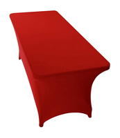Nappe carrée moderne en polyester élasthanne entièrement adaptable et imprimée en couleur, 1,80 m, pour fêtes et événements