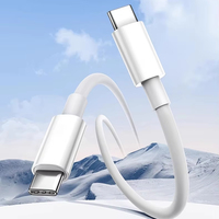 Câble de données double type C 60W Câble de charge rapide C à C, adapté aux tablettes Apple 16 pouces, câble de charge de téléphone portable 15 pouces