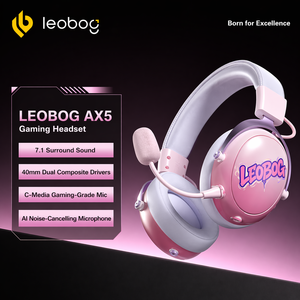 Auriculares Inalámbricos para Juegos LEOBOG <span class=keywords><strong>AX3</strong></span> con Bluetooth, Tri-Modo, Cancelación de Ruido AI, Tarjeta de Sonido C-Media - Product Image 3