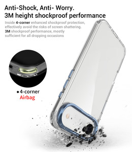 Custodia Protettiva in Metallo con Supporto per Lenti per <span class=keywords><strong>iPhone</strong></span> 17 Air 16E 15 14 Plus 13 <span class=keywords><strong>12</strong></span> Mini 11 17 Pro Max, <span class=keywords><strong>Cover</strong></span> Antiurto in TPU Morbido - Product Image 4