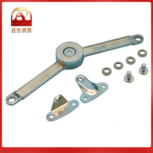 Support de porte d'armoire réglable en acier avec vérin à gaz hydraulique pour inclinaison verticale et stationnement n'importe où - Quincaillerie industrielle - Product Image 5