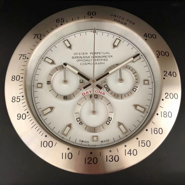 Luxury Stainless Steel Red Quartz Needle Glass Wall Clock Contemporary Still Life Silent Living Room Hotel Wedding OEM/ODM