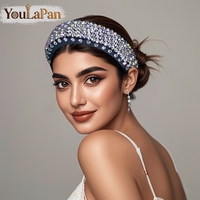 YouLaPan – bandeau de mariée en strass, fait à la main, de luxe, pour banquet, danse, fête, accessoires de cheveux à la mode, YXA249