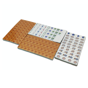 Lot de 160 tuiles de <span class=keywords><strong>jeu</strong></span> de Mahjong occidental moderne de luxe en acrylique rose cristal, style américain, pour la vente en gros - Product Image 6
