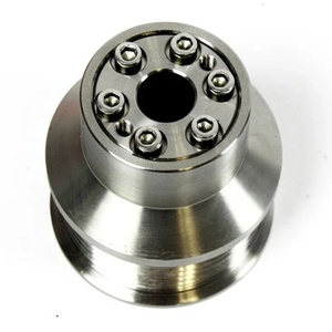 Poulie de suralimentation en acier inoxydable de 70 mm usinée CNC avec capacités de perçage - Product Image 1
