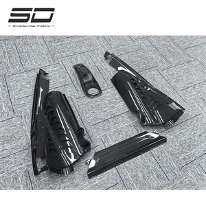 Thay Thế Phong Cách Khô Sợi Carbon Xe Nội Thất Trims Tường Lửa Động Cơ Bay Side Panels Đối Ferrari 488 Gtb/F8 - Product Image 1