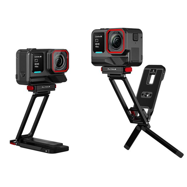 Flymile Magnetic Quick Release Tripod with Carabiner Hook for Insta360 Ace Pro 2 X5 Action Camera Stand