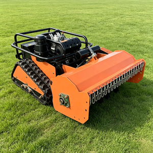 Robot tondeuse à chenilles télécommandé 800 mm, moteur essence <span class=keywords><strong>4</strong></span> temps, pour pentes et tout-terrain, broyeur de gazon pour vergers, bricolage - Product Image 4