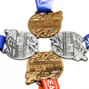 Custom Metal Plain Logo Awards Classic Cricket Medals