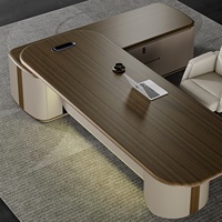 Bureau de direction au design moderne, ensemble de bureau de direction, mobilier de bureau de direction, bureau de travail, table de bureau en bois de luxe