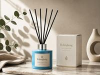 Diffuseur à roseaux de luxe 100 ml, nouveau design, bouteille en verre vide, décoration d'intérieur, bouchon couronne mat, bleu, rose, vert, cylindre personnalisable