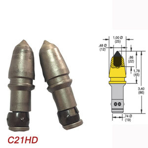 C21HD Broca de Perfuração Cônica de Carboneto de Tungstênio 19mm Ferramentas Kennametal para Perfuração em Rocha Dura - Product Image 1