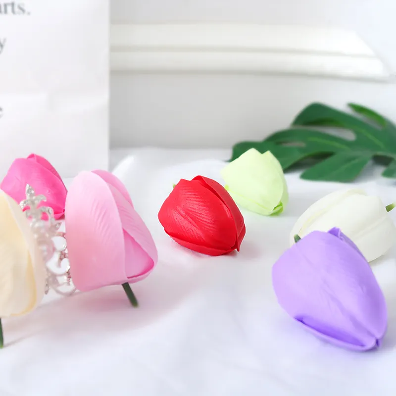 Xà Phòng Chất Lượng Cao Hoa Tulip Hoa Real Touch Hoa Nhân Tạo Nhựa Thân Đơn Trang Trí Nhà