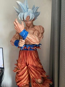 Estatua de Goku de 2.1 Metros de Tamaño Real, Figura de Anime DBZ Ultra Instinct, Escultura de Fibra de Vidrio para Decoración de Centros Comerciales y Cines - Product Image 1