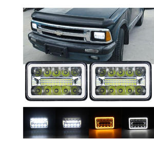 Phare de voiture LED haute puissance 45W 12V 10000 Lumens 6000K 5x7 pouces 7 pouces avec anneau halo, montage universel pour Jeep Wrangler - Product Image 6