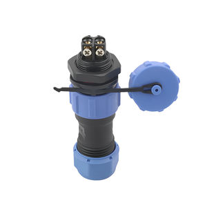 LP/<span class=keywords><strong>SP17</strong></span> senza saldatura IP68 cavo cavo impermeabile connettori maschio femmina 2/3/4 perno a vite tipo avorio presa presa dado posteriore - Product Image 2