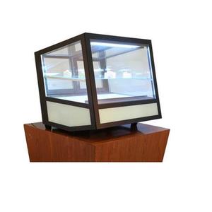 FOUR-SIDED GLASS COOLER Arcuate Glass Vertical Display Cake Refrigerator Showcase Cooler Bakery Showcase