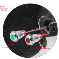 Voyant lumineux de signal d'alimentation LED étanche 6/8/10/12mm petit métal tension maximale 24V courant maximum 1A 1NO combinaison de commutateur