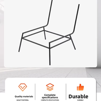 Pieds de table modernes en fer forgé 0878A Cadre de tabouret de chaise de salle à manger de luxe avec panneau de bois Accessoire Support de canapé en métal