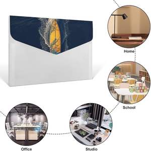 ベストセラー A4サイズ 防水 プラスチック スナップボタン クリア ドキュメントバッグ 耐火性 ドキュメントウォレット - Product Image 4