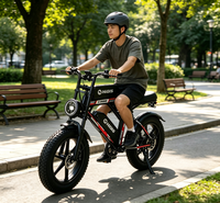 Vélo Électrique Tout-Terrain à Pneus Larges 20 Pouces, Stock Local UE/US, Vente en Gros, Double Batterie 48V 35AH, Autonomie Étendue 80-100 km, Moteur Brushless