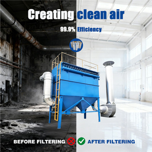 Colector de polvo ถุงทำความสะอาดอุตสาหกรรมพัลส์เจ็ทตัวกรองฝุ่นสำหรับอุตสาหกรรมปูนซีเมนต์ควบคุมฝุ่น - Product Image 2