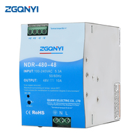 NDR-480W-48V NDR Din Rail Series SMPS alimentation à commutation AC DC pour station de base 5G et caméra de vidéosurveillance