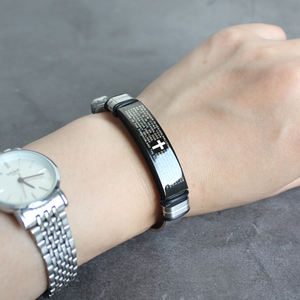 Hot Selling Men's Stainless Steel <strong>Mesh</strong> Adjustable <strong>Bracelet</strong>, Men's Fashion Gifts, Can Customize Names, Logos, Phrases, - Product Image 3