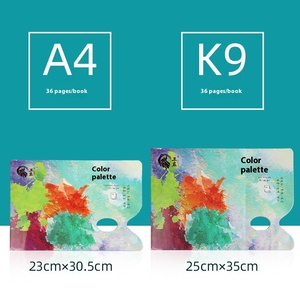 Artiste A4 9K <span class=keywords><strong>Palette</strong></span> de papier détachable en métal <span class=keywords><strong>jetable</strong></span> Peintures métalliques Mélange <span class=keywords><strong>Palette</strong></span> sans lavage pour huile acrylique aquarelle - Product Image 2