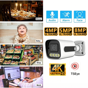 Kit NVR TSEye 4K 8MP IP66 4CH, caméra de sécurité réseau IP, détection de mouvement humain, surveillance POE, système de caméra de surveillance - Product Image 2