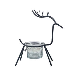 Bougeoir renne en fer européen, chandelier en forme de renne, porte-bougie pour décoration de la maison - Product Image 4