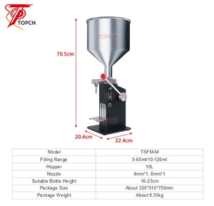 Handbetriebener Quantitativer Dosierer für Gläser und Flaschen Kleine Abfüllmaschine für Creme, Saft, Honig Manuelle Abfüllmaschine - Product Image 4
