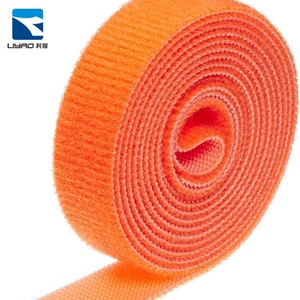 Suave tela de pelusa pesado nylon autoadhesivo personalizado organizador de gancho y bucle para precintadoras y ropa de bebé - Product Image 1