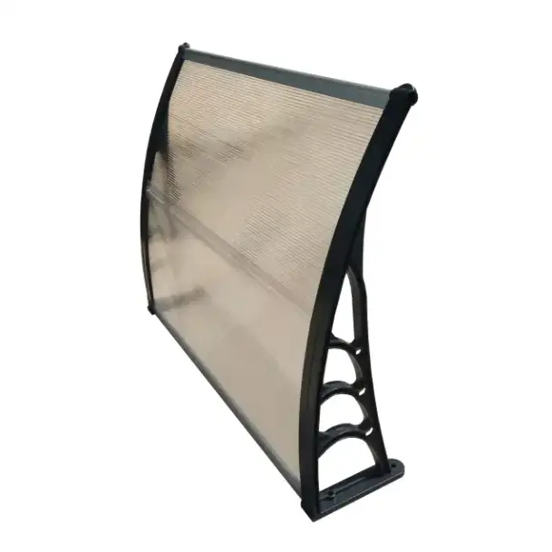 High Quality Aluminium Bar Outdoor Sunshades Outdoor Unit Protector Polycarbonate Door Canopy Window Awning rainproof