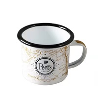 Mug Émaillé de Randonnée Personnalisé 12 oz 16 oz 450ml 150ml 250ml 350ml Cadeau d'Anniversaire Unique pour le Camping Mug de Randonnée Personnalisable 8cm Mug Émaillé 9cm