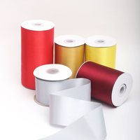 Ruban de satin épaissi et renforcé pour fleurs, gâteaux, nœuds, boîtes cadeaux, sacs, bordures décoratives, sangles et rubans colorés