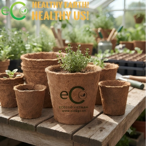 กระถางปลูกต้นกล้าจากใยมะพร้าวธรรมชาติย่อยสลายได้ EcoCrafts - Product Image 6