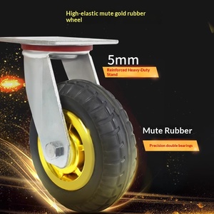 Carrello per Trasporto Industriale ATS con Capacità di 300kg, 4 Ruote, Piattaforma in Compensato per Attrezzature Pesanti - Product Image 3