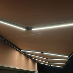 Auvent motorisé à bras articulés de grande taille 4x3,5m 4,5x3,5m 4,5x4m 5x3,5m 5x4m 6x3,5m 6x4m, auvent à cassette intégrale - Product Image 3