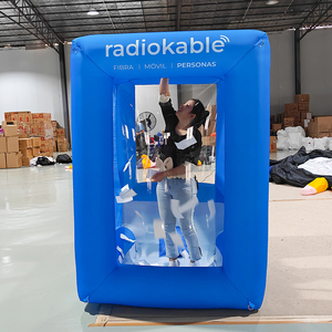 インフレータブルキャッシュキューブブースマネーグラブマシンインフレータブルマネーグラバーマシンエンターテインメント用ブロワー付き - Product Image 6