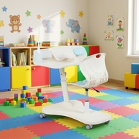 Ensemble de chaise de bureau pour étudiants ergonomique, moderne, durable et confortable, réglable, mobile, avec protection lombaire, chaise de bureau pour enfants