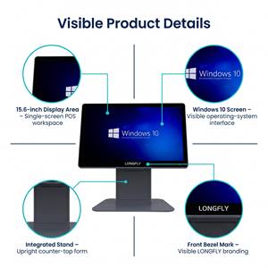Terminal Punto de Venta <span class=keywords><strong>Longfly</strong></span> Square Register con Conectividad Bluetooth, USB y Wi-Fi, Sistema POS Windows I5 10.ª Generación - Product Image 6