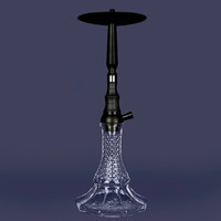 Narguilé Shisha Hukka Shesha en aluminium bon marché de qualité supérieure vente en gros Ensemble Chicha personnalisé avec lumière
