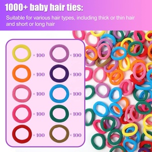 Kinder kreative Paste Spielzeug Kunst Handwerk Kit DIY 1000 bunte Haar gummis Gummiband Armband Weben Kamm Organizer Fall Geschenk - Product Image 3